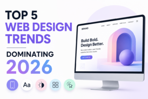 Top 5 web design trends 2026